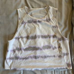 Lululemon sculpt cropped tank top